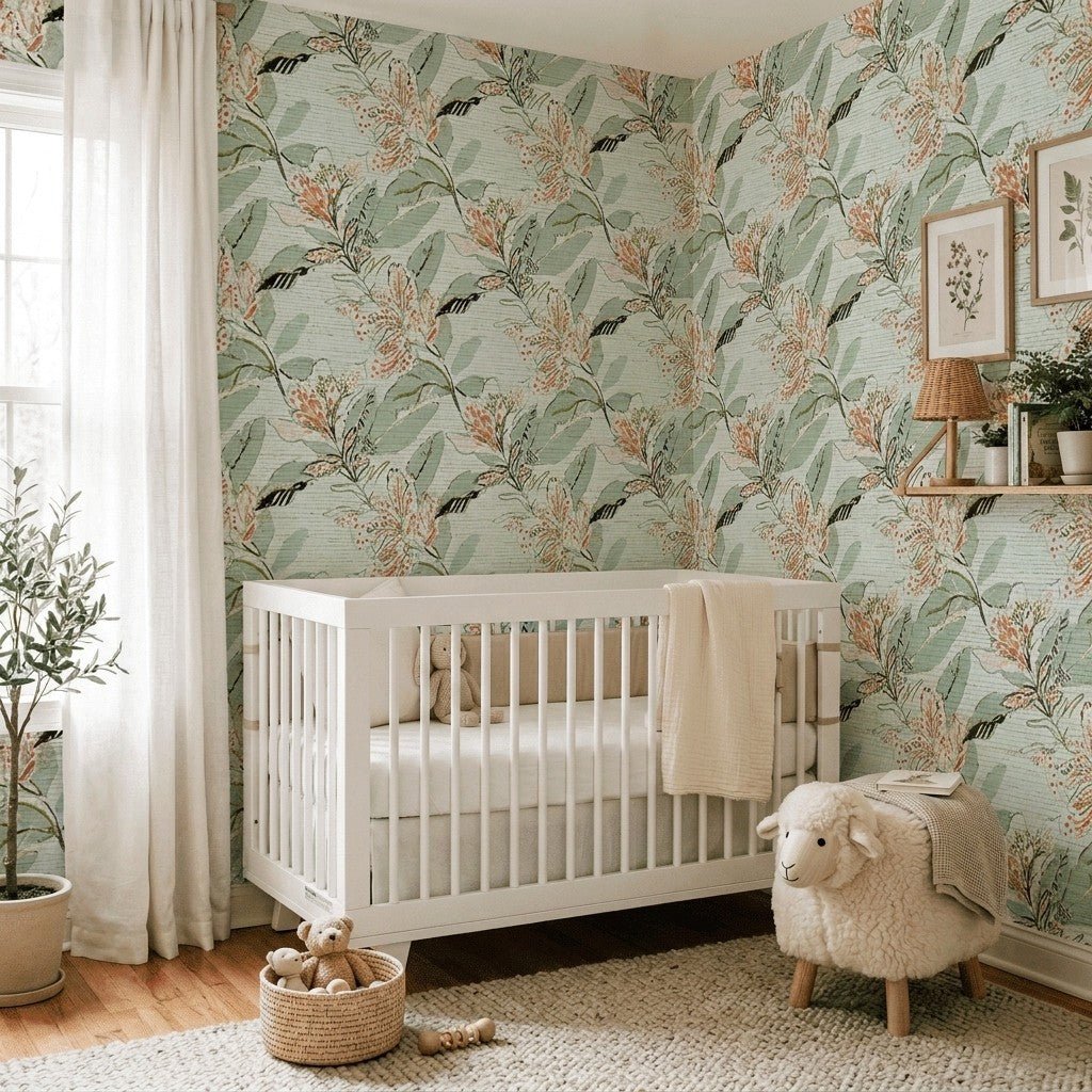 Violette Faux Grasscloth Wallpaper - Lemon Park
