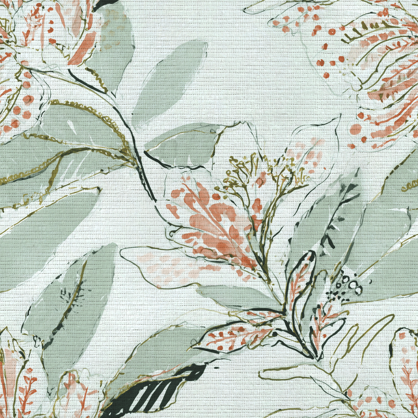 Violette Faux Grasscloth Wallpaper - Lemon Park