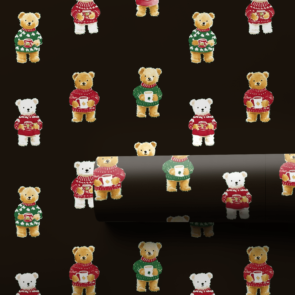 Walter Bears - Wrapping Paper - Lemon Park