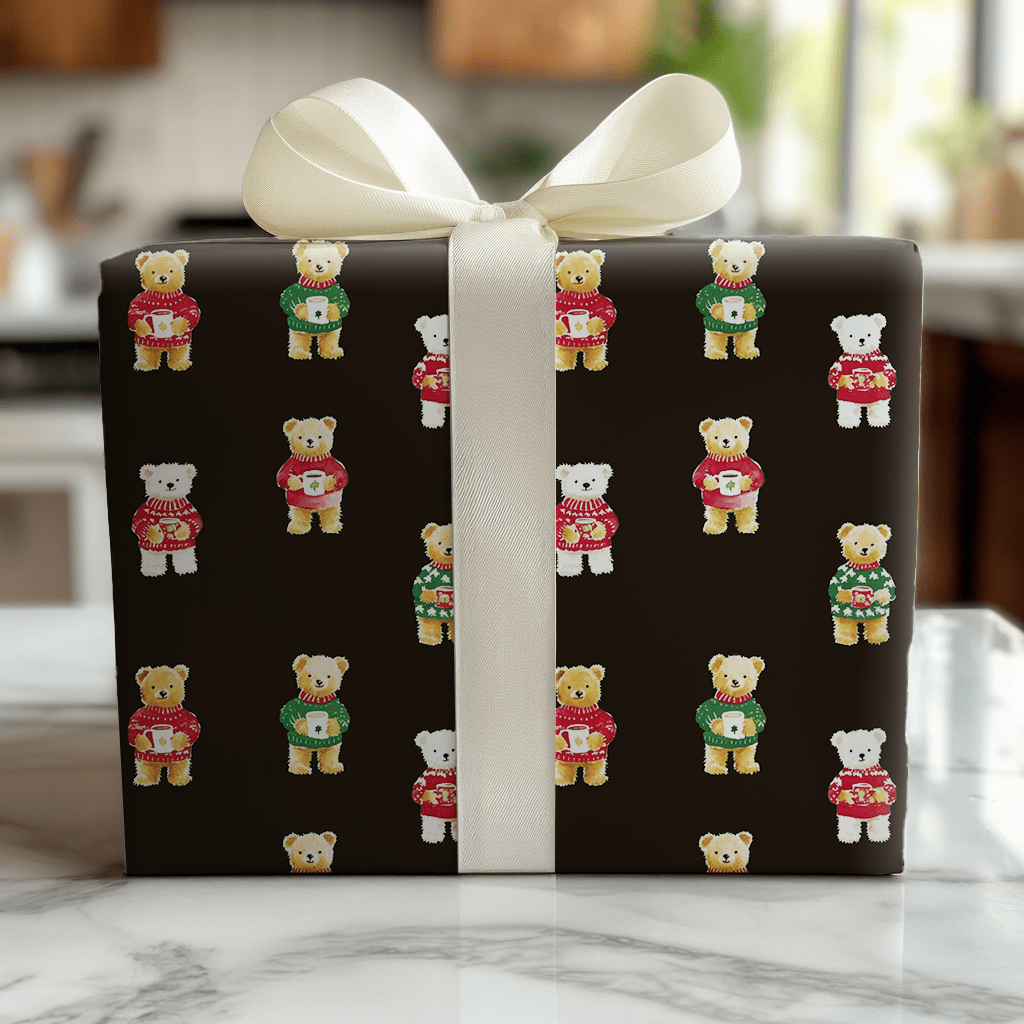 Walter Bears - Wrapping Paper - Lemon Park