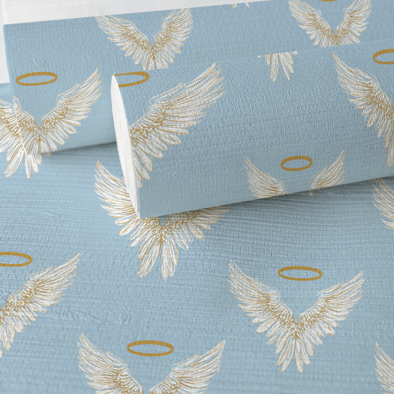 Watching Over Me Faux Grasscloth Wallpaper - Lemon Park