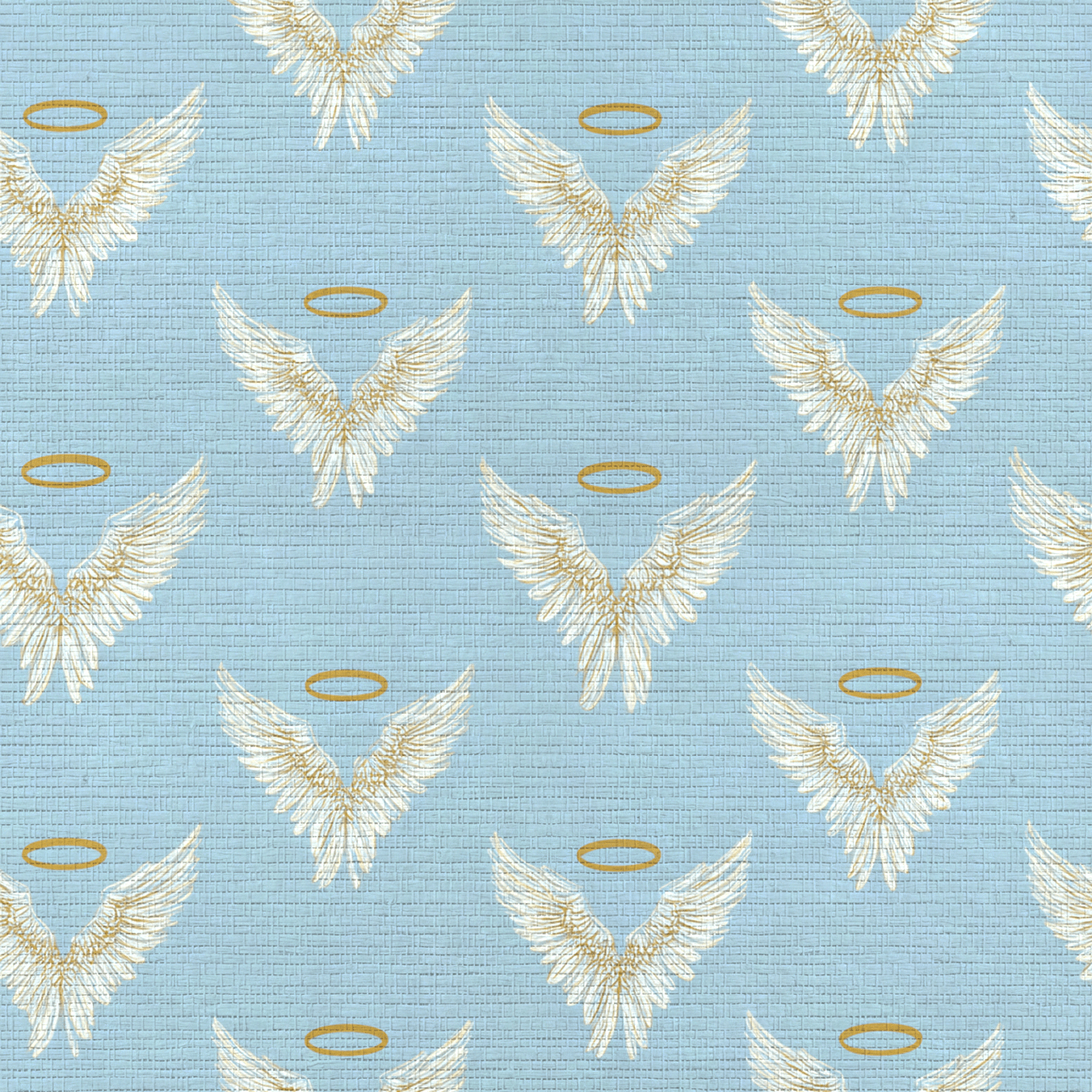 Watching Over Me Faux Grasscloth Wallpaper - Lemon Park