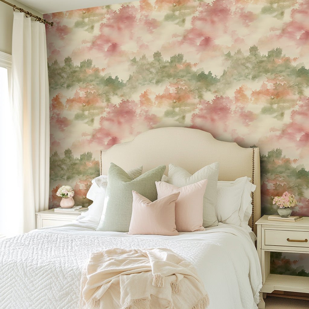 Watercolor Forest Wallpaper - Lemon Park