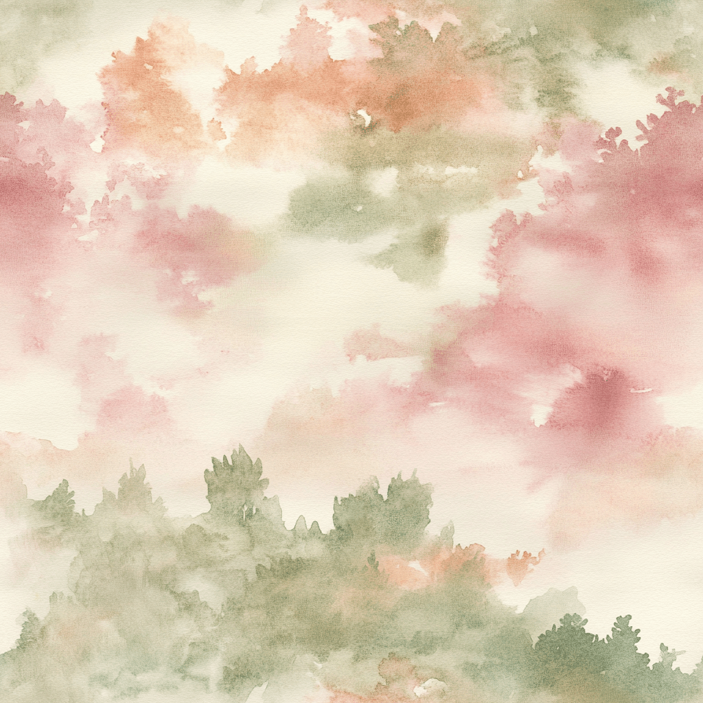 Watercolor Forest Wallpaper - Lemon Park
