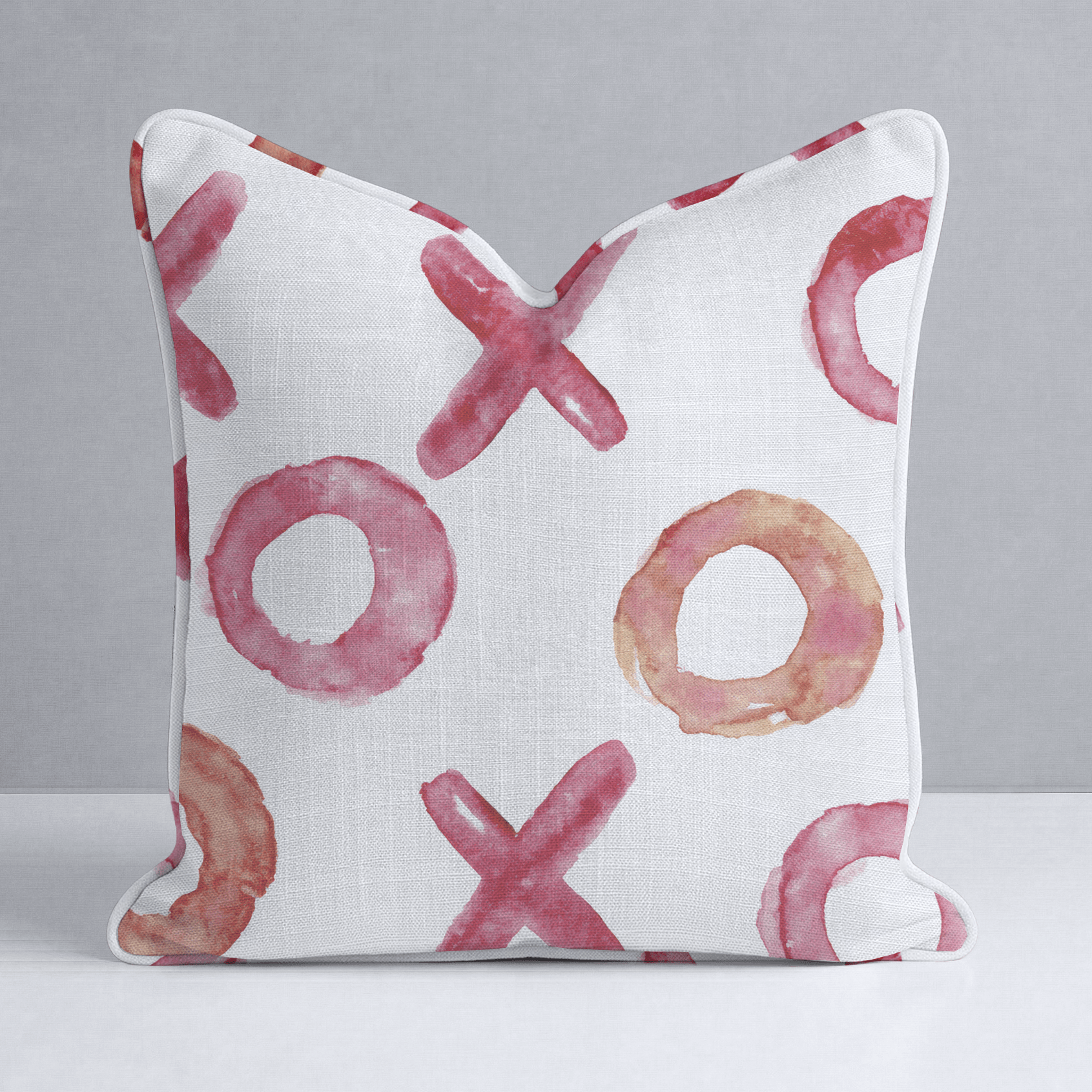 Watercolor Game Throw Pillow - Lemon Park