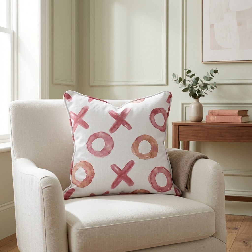 Watercolor Game Throw Pillow - Lemon Park