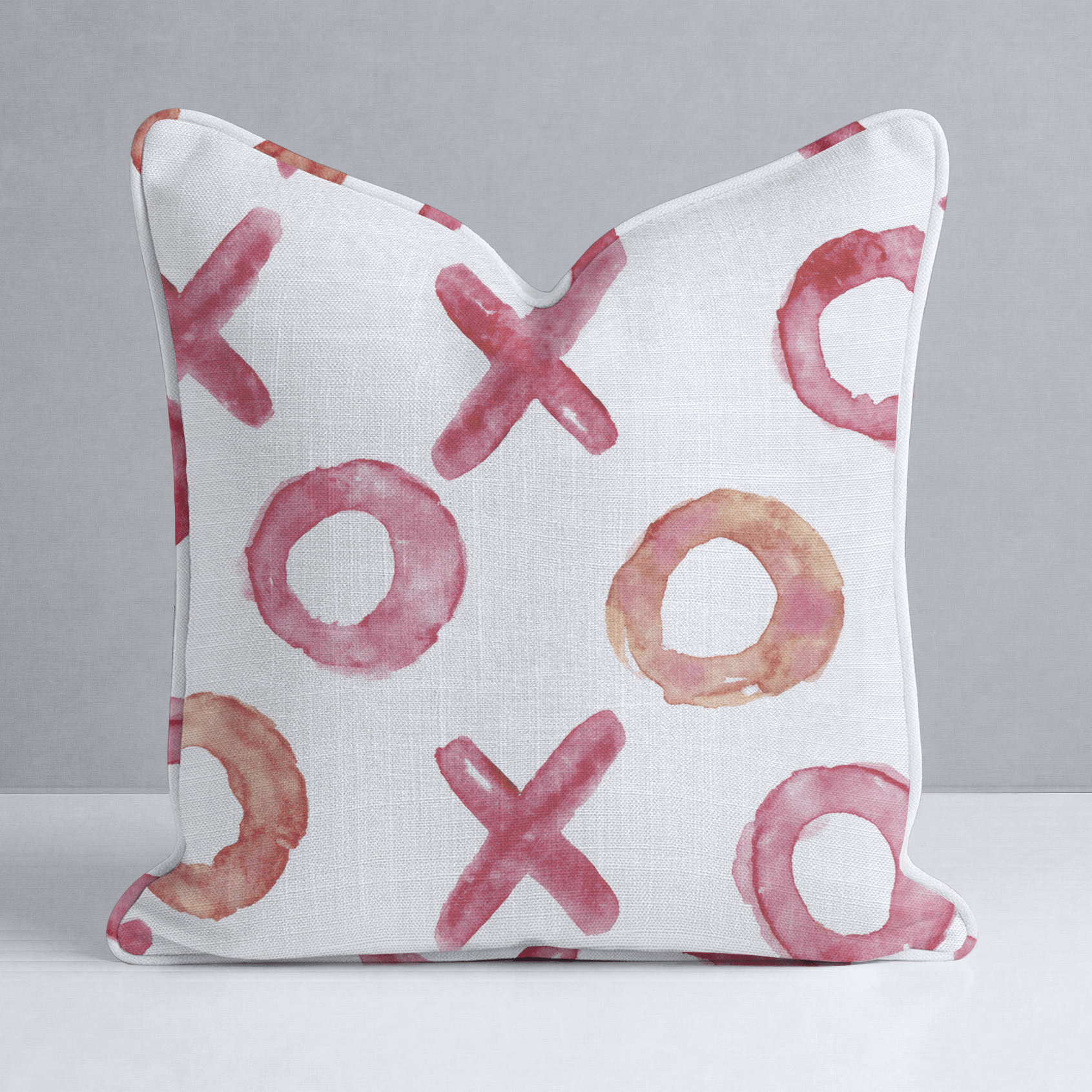 Watercolor Game Throw Pillow - Lemon Park