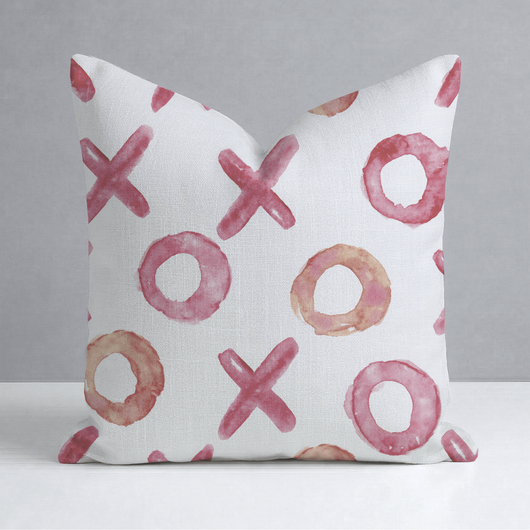Watercolor Game Throw Pillow - Lemon Park