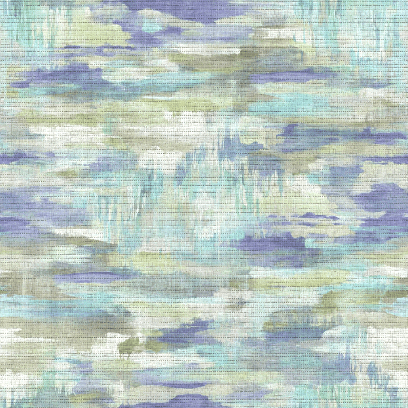 Waterlily Faux Grasscloth Wallpaper - Lemon Park