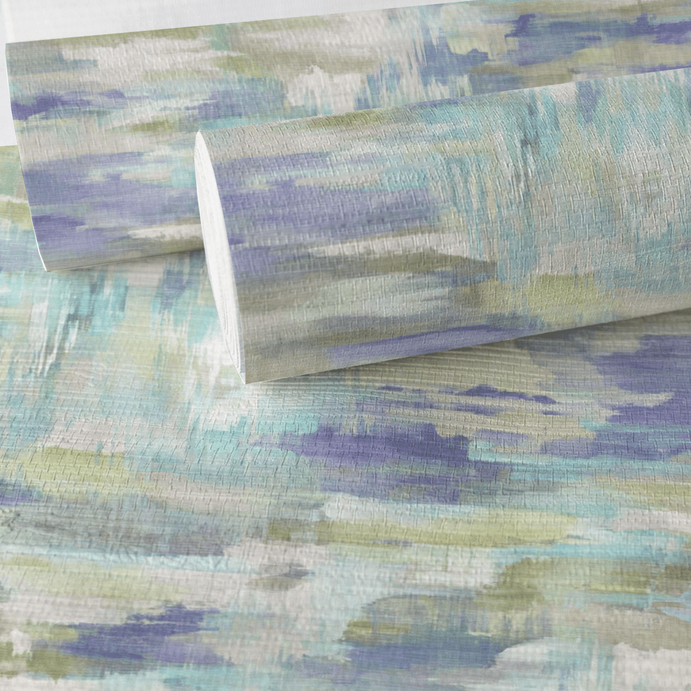 Waterlily Faux Grasscloth Wallpaper - Lemon Park