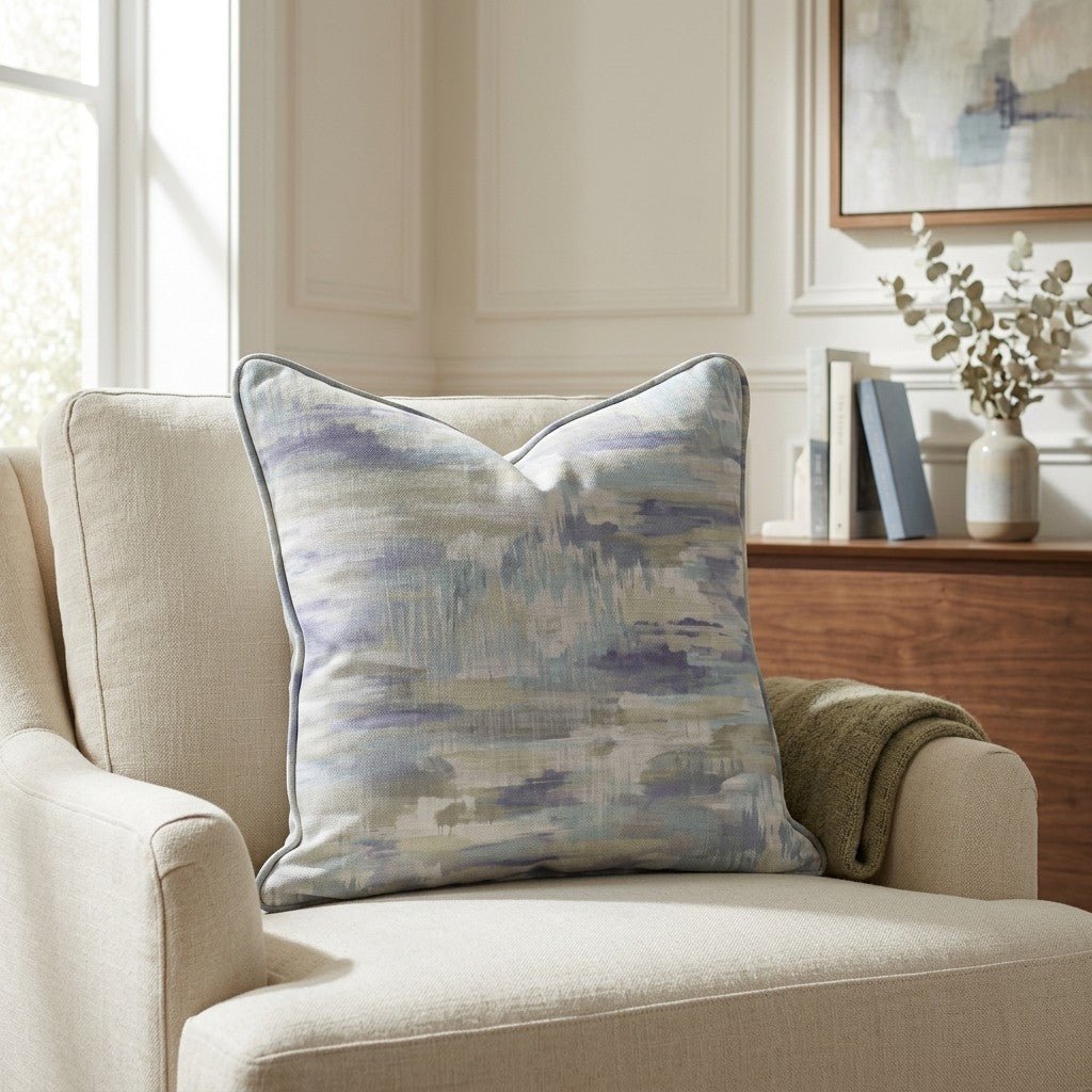 Waterlily Throw Pillow - Lemon Park