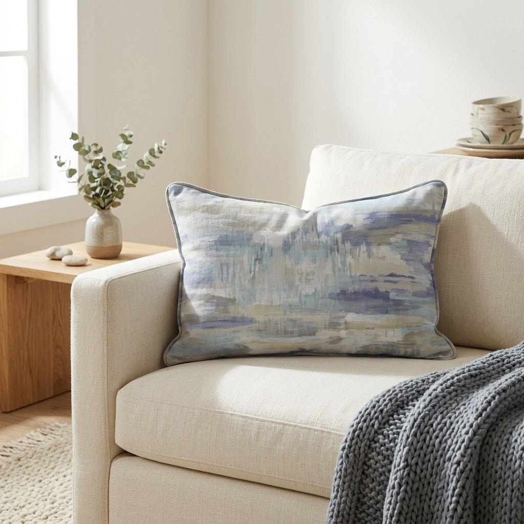 Waterlily Throw Pillow - Lemon Park