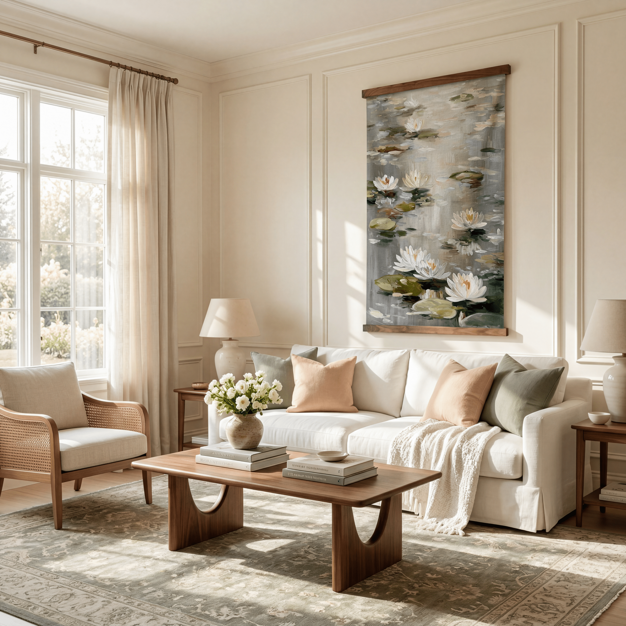 Waterlily Waltz - Tapestry - Lemon Park