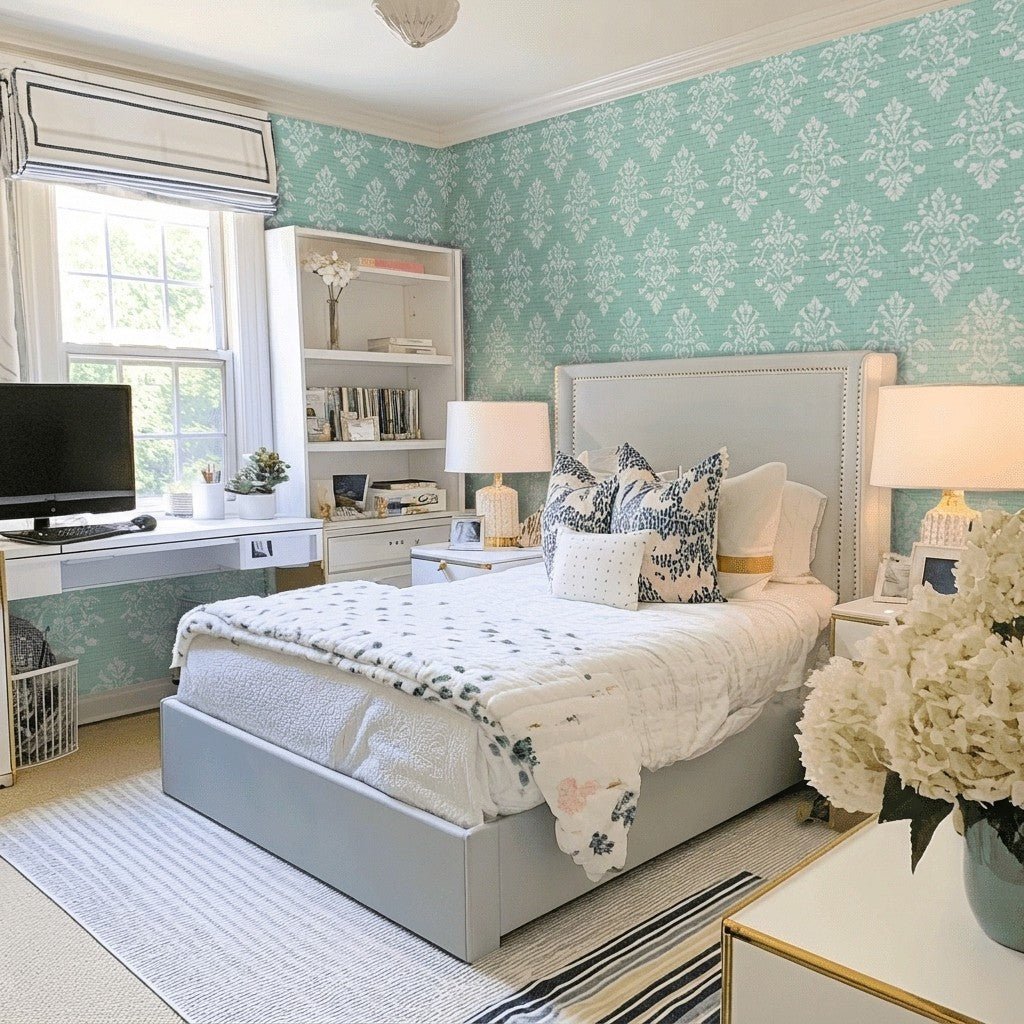 Waverly Faux Grasscloth Wallpaper - Lemon Park