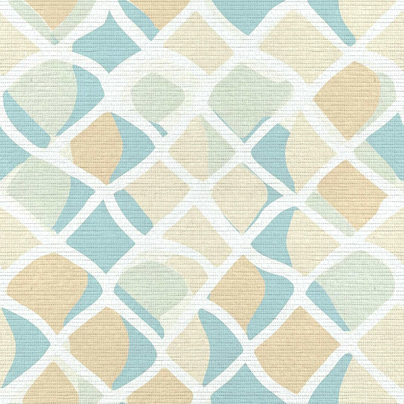 Waves Faux Grasscloth Wallpaper - Lemon Park