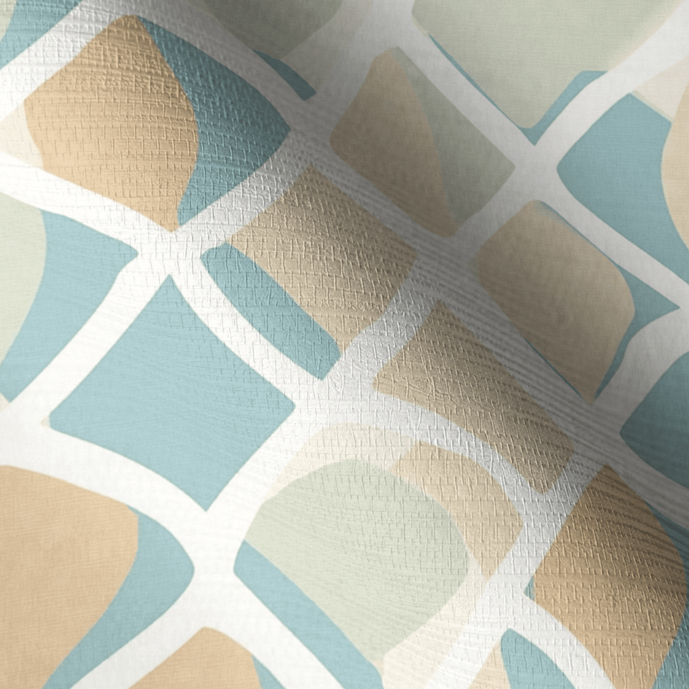 Waves Faux Grasscloth Wallpaper - Lemon Park