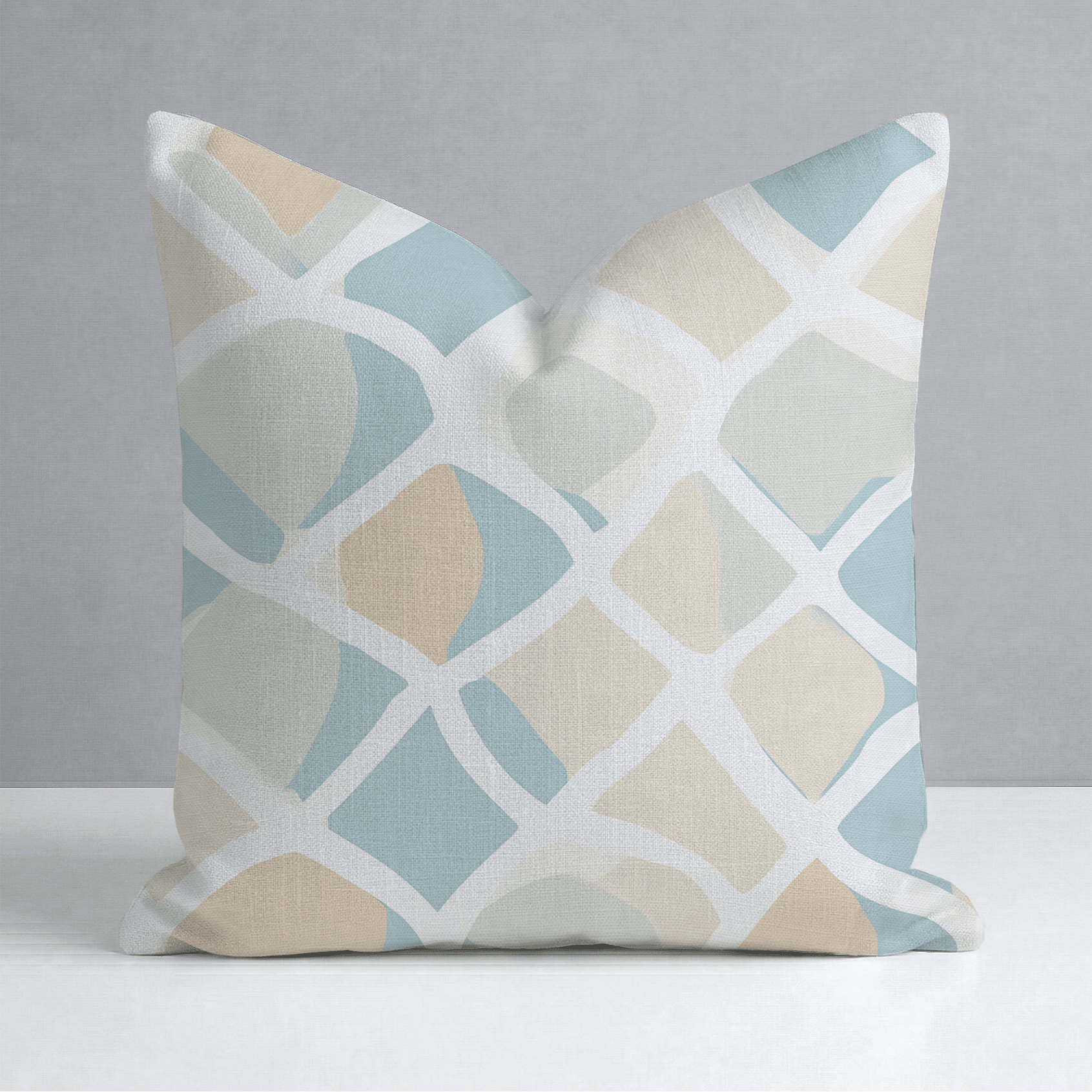 Waves Throw Pillow - Lemon Park