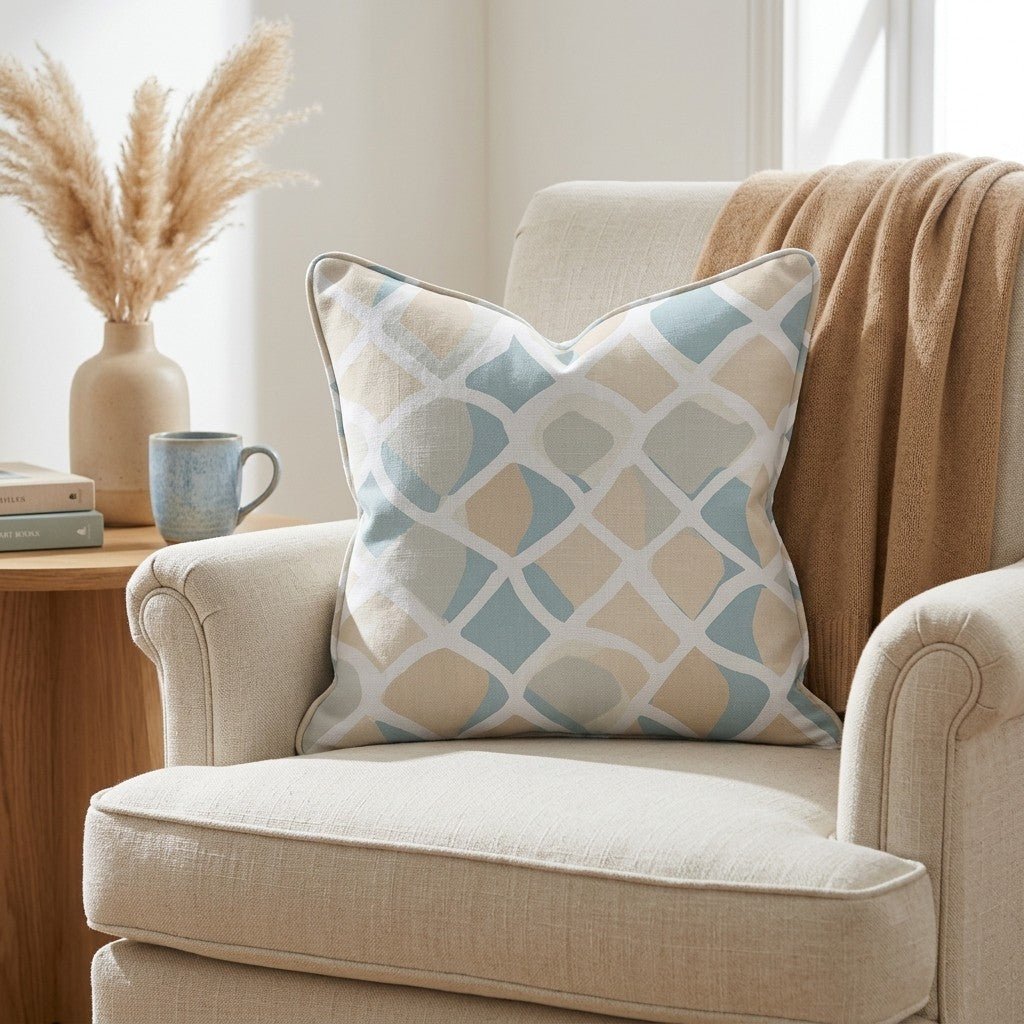 Waves Throw Pillow - Lemon Park