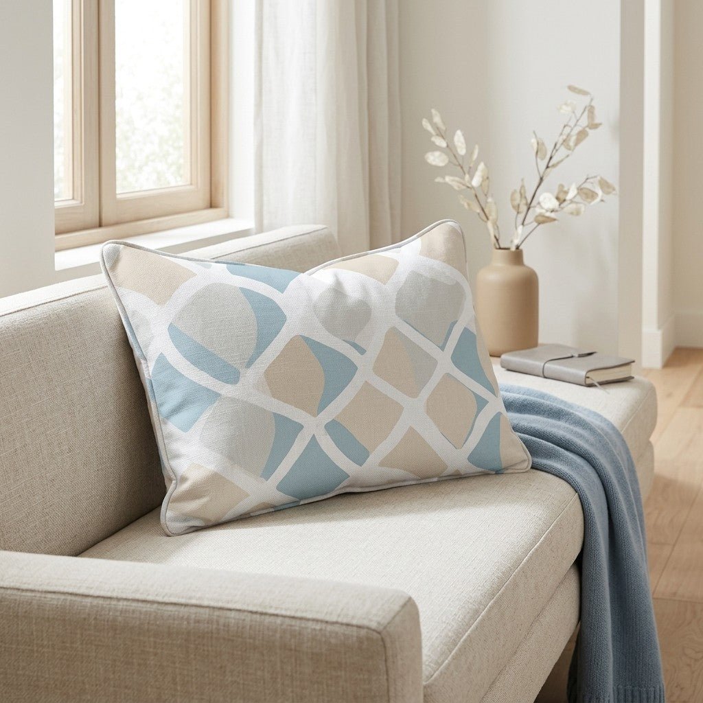 Waves Throw Pillow - Lemon Park
