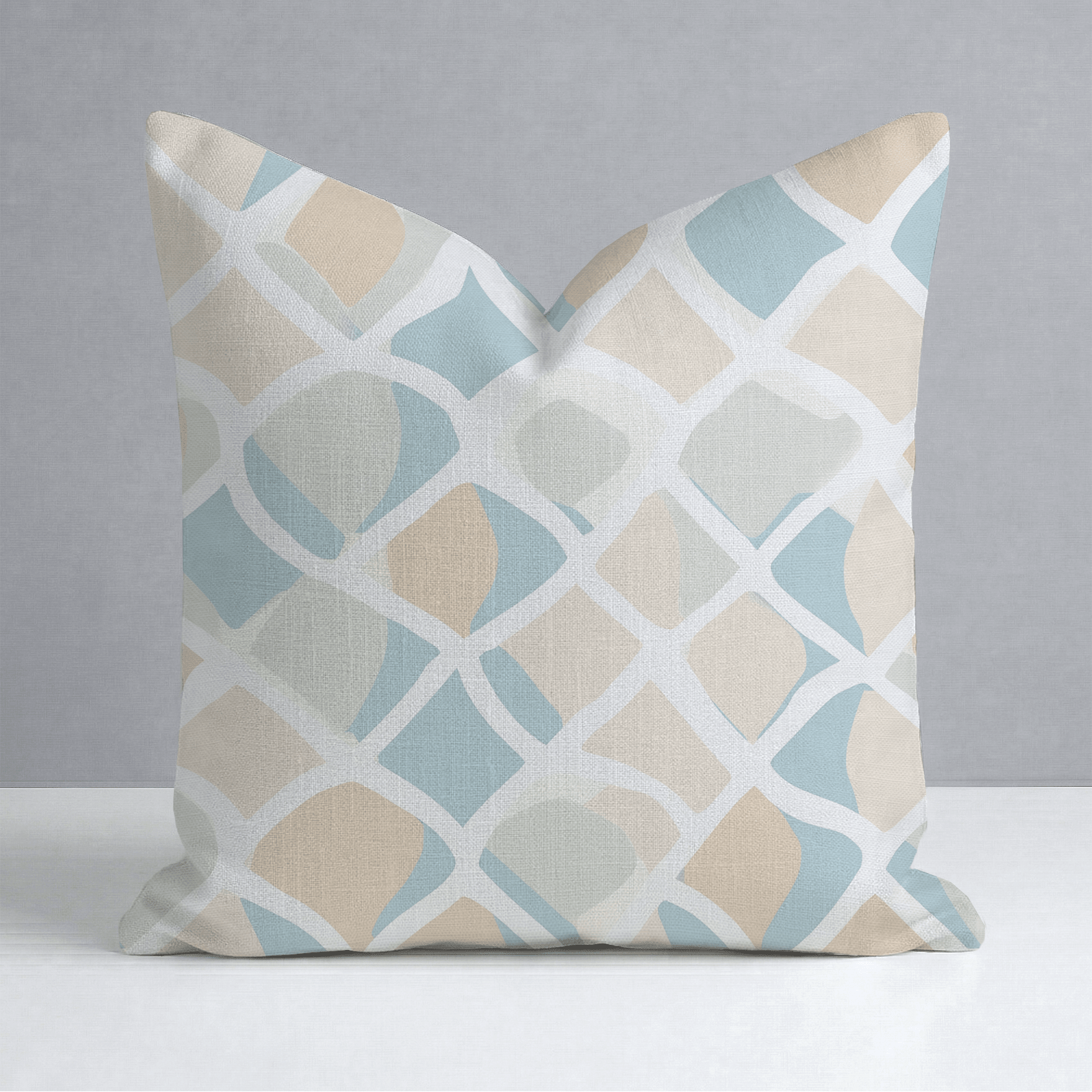 Waves Throw Pillow - Lemon Park