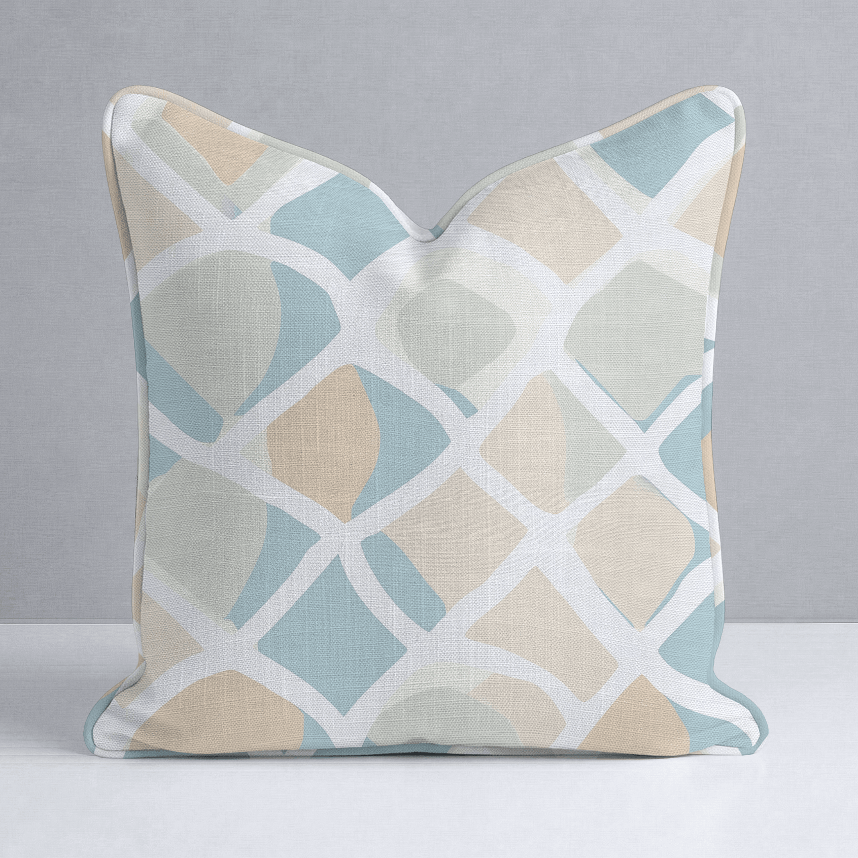 Waves Throw Pillow - Lemon Park