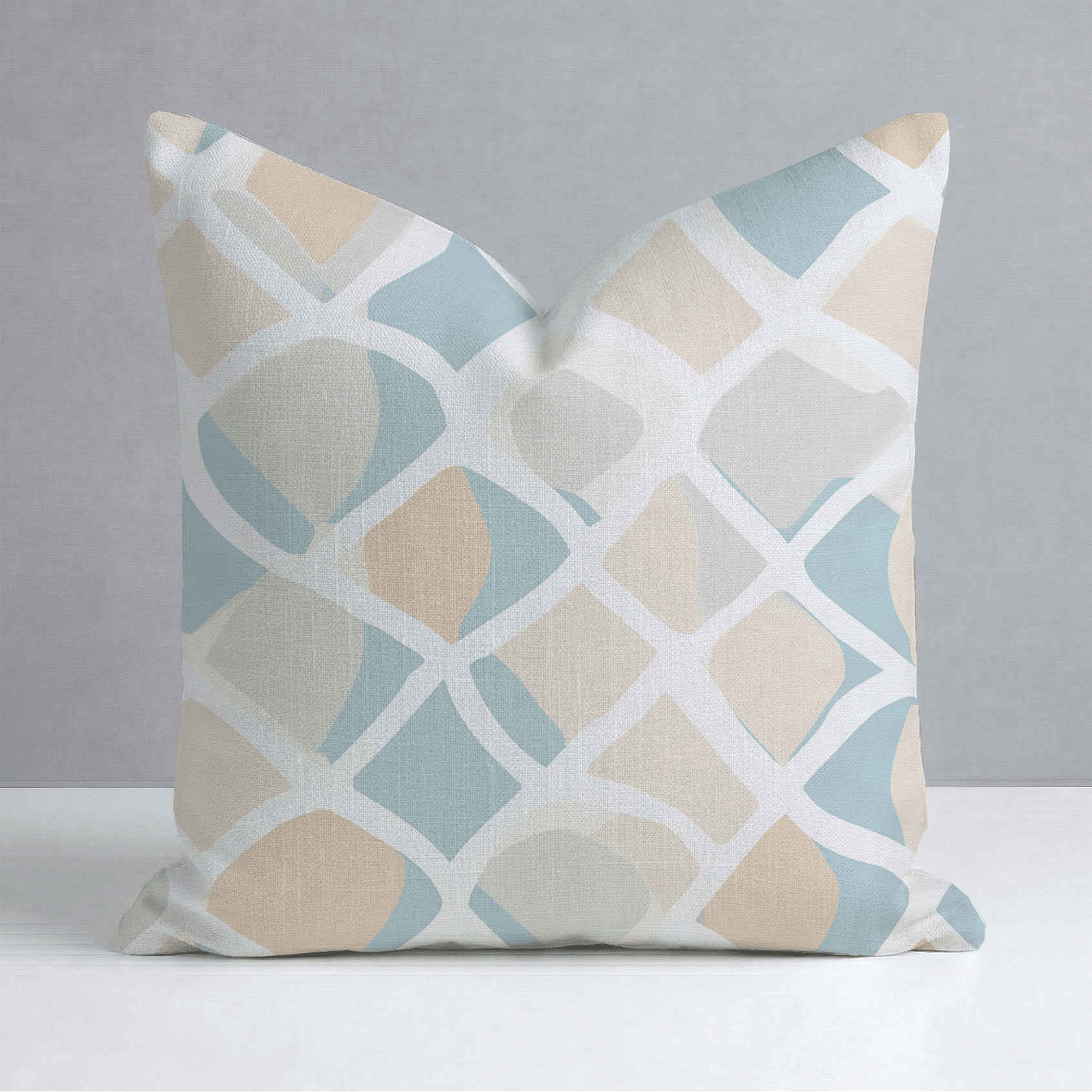 Waves Throw Pillow - Lemon Park