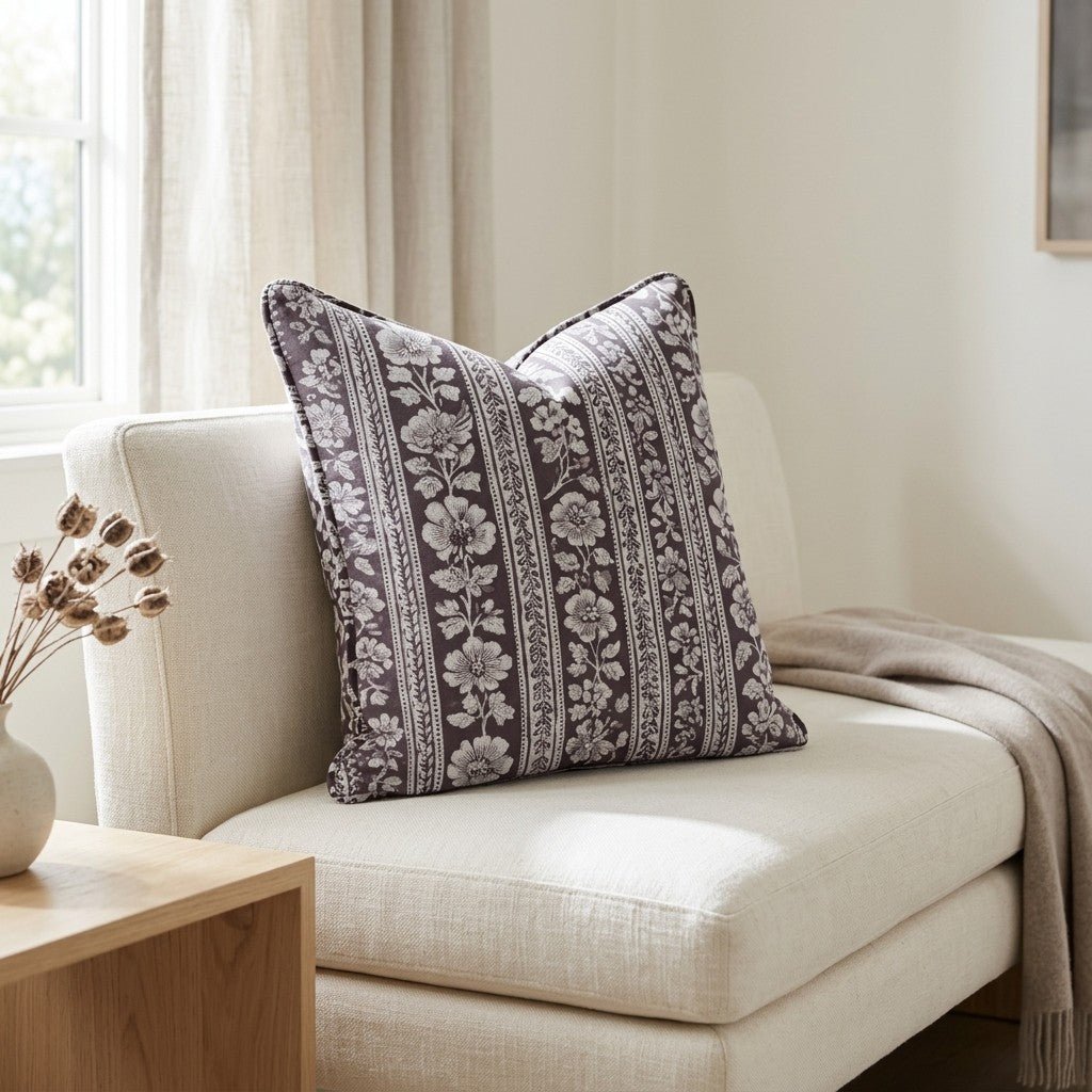 Weathered Garden Throw Pillow - Lemon Park
