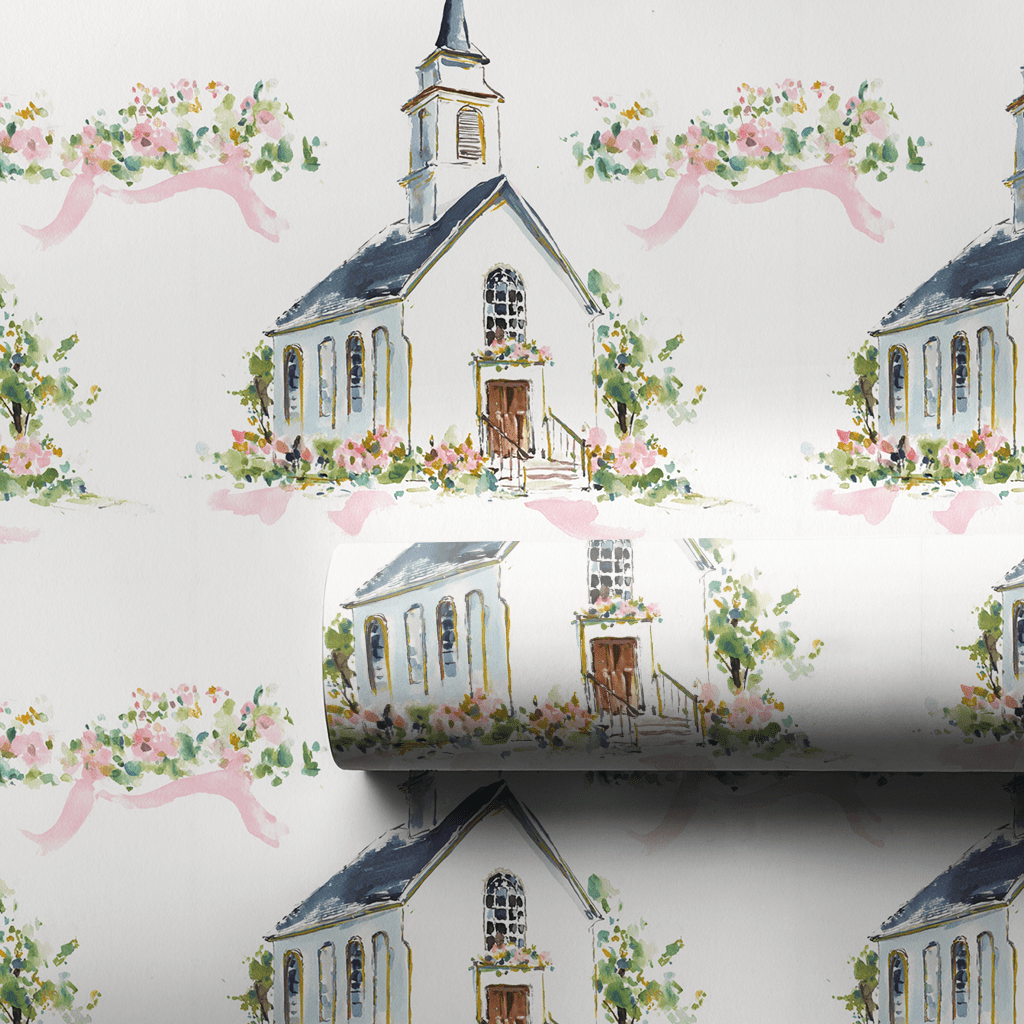 Wedding Chapel - Wrapping Paper - Lemon Park