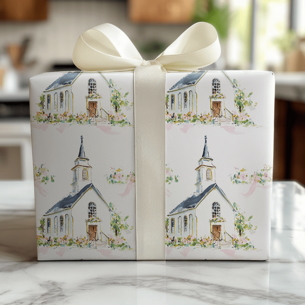 Wedding Chapel - Wrapping Paper - Lemon Park