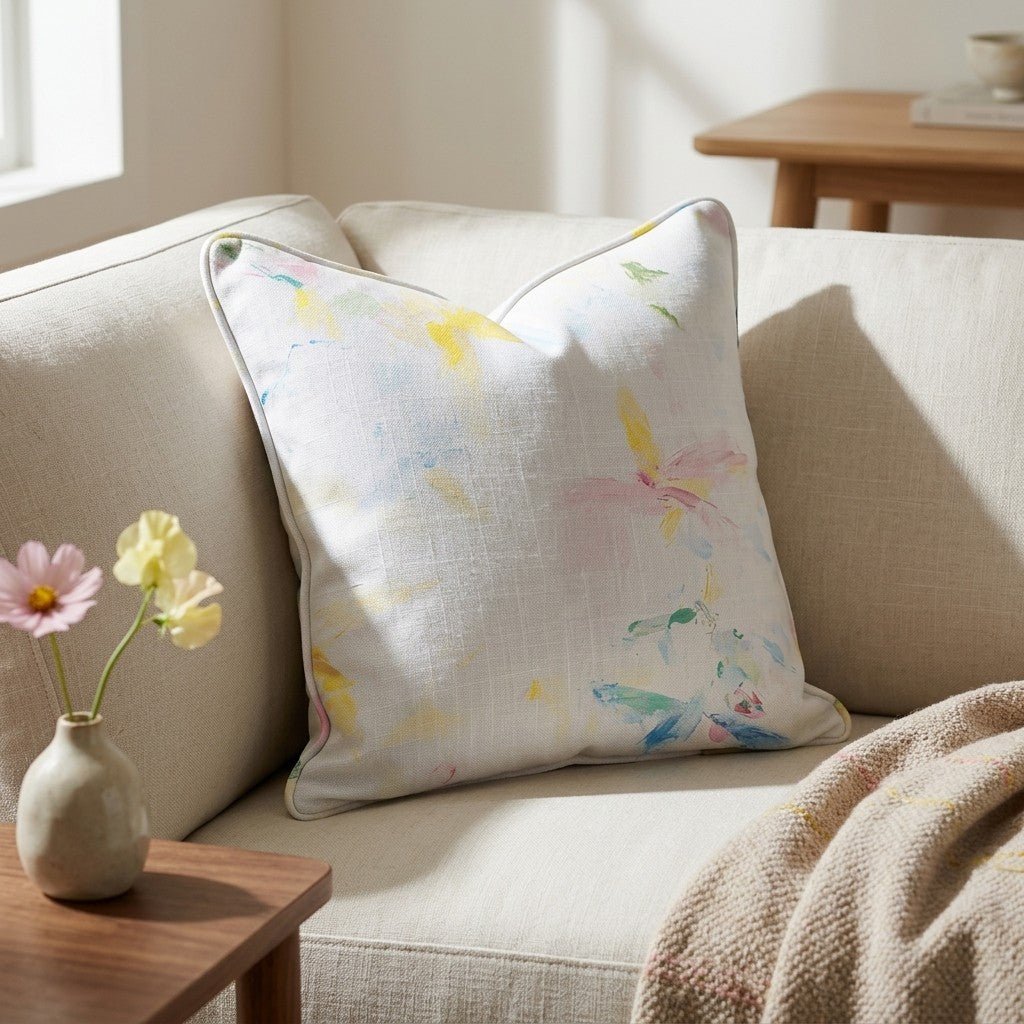 Whispered Light Throw Pillow - Lemon Park