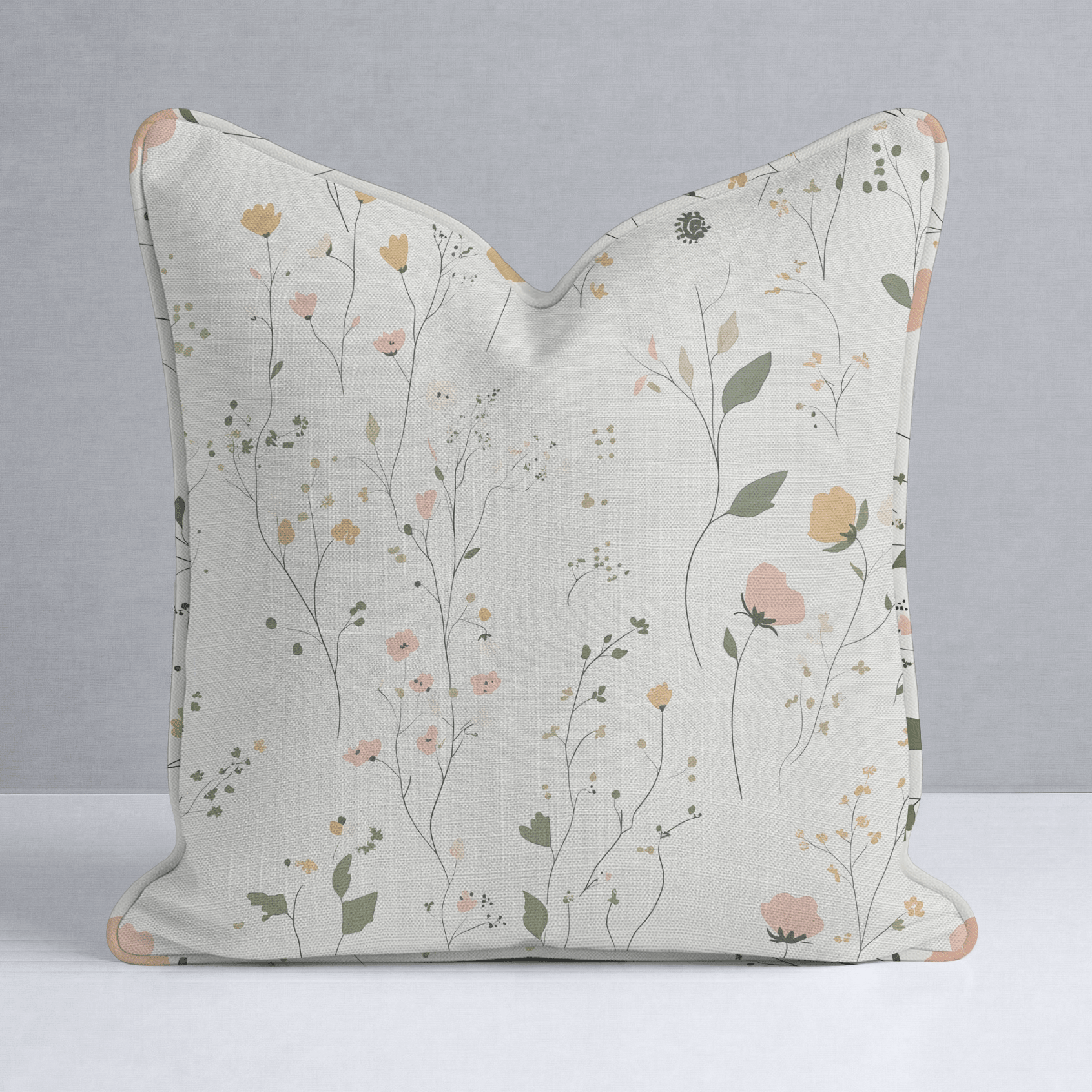 Whispering Meadows Throw Pillow - Lemon Park