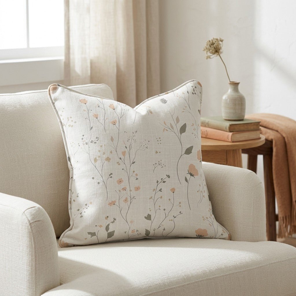 Whispering Meadows Throw Pillow - Lemon Park
