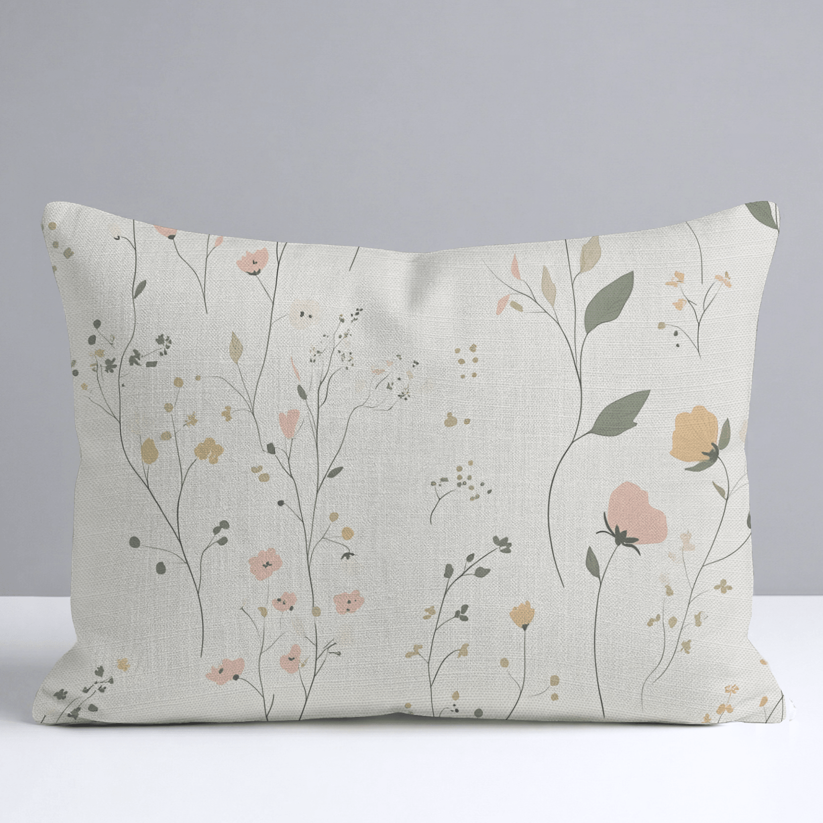 Whispering Meadows Throw Pillow - Lemon Park