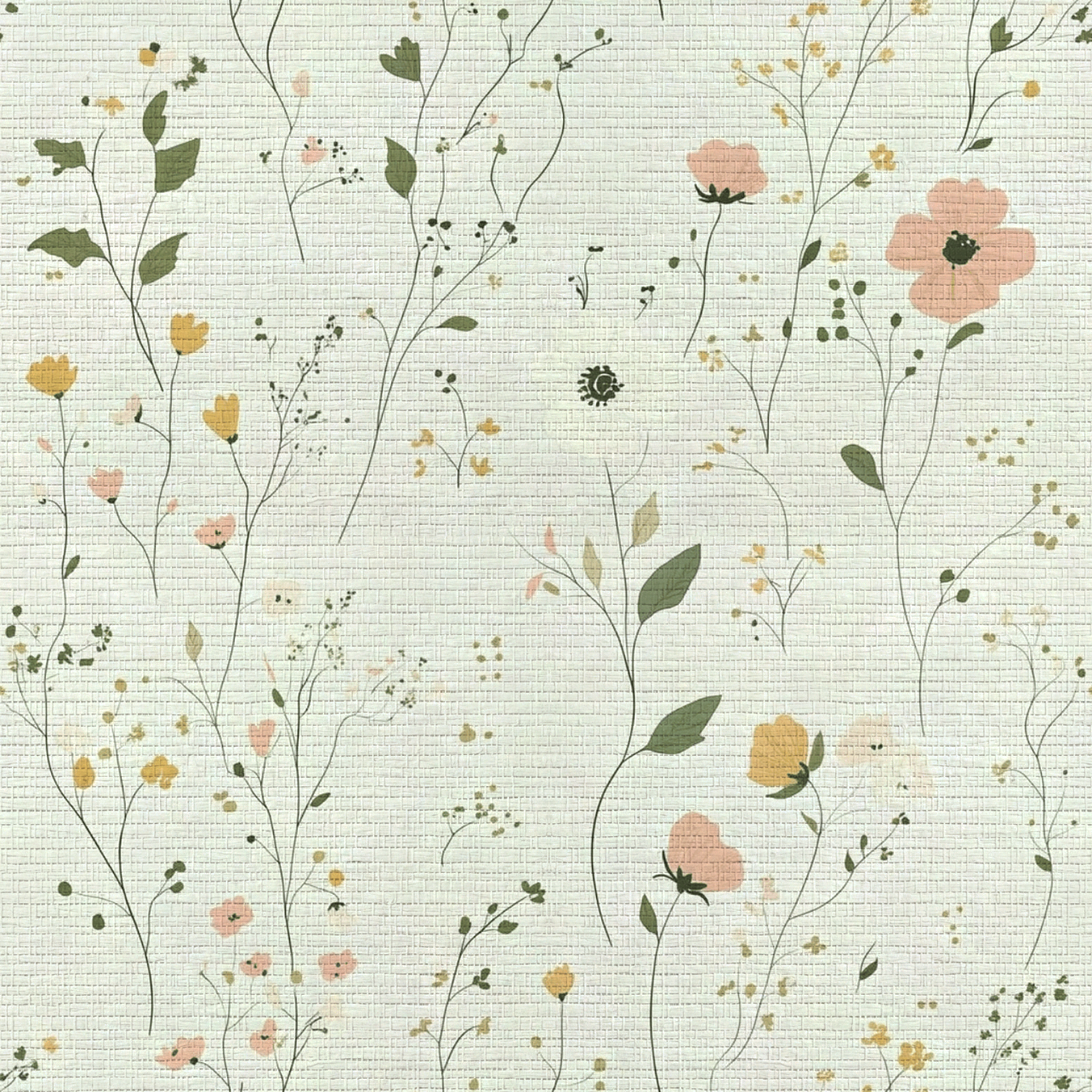 Whispering Meadows Faux Grasscloth Wallpaper