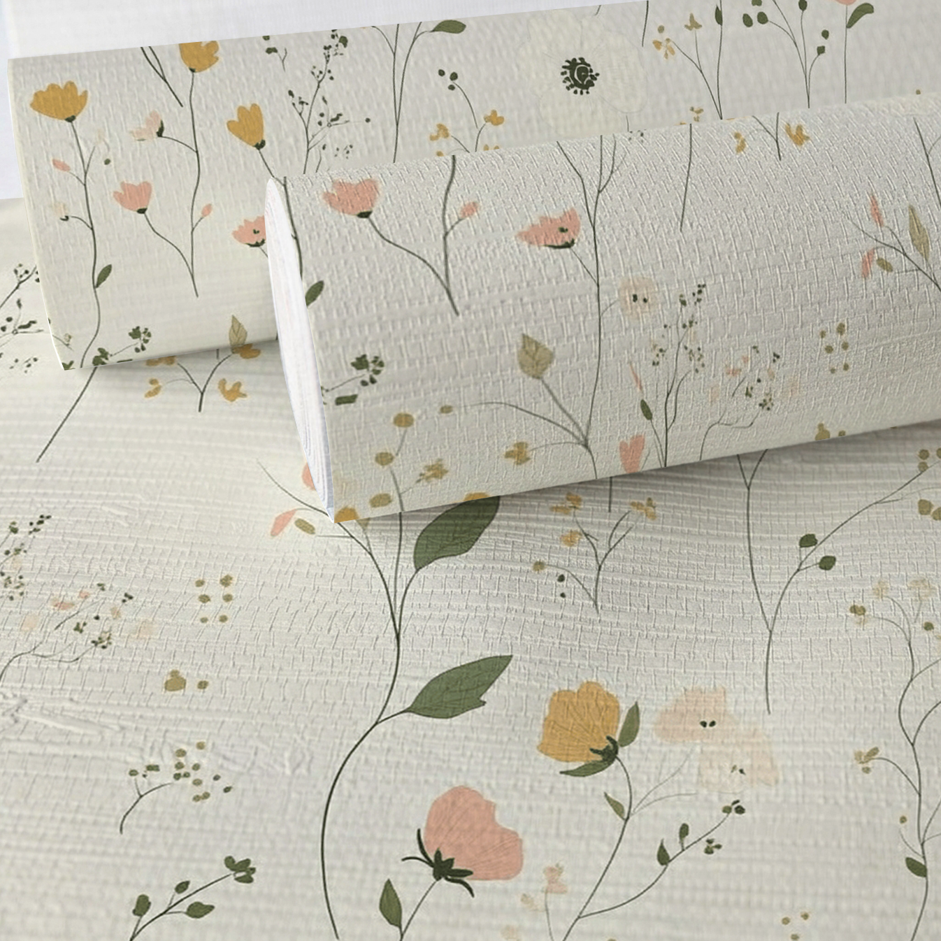 Whispering Meadows Faux Grasscloth Wallpaper