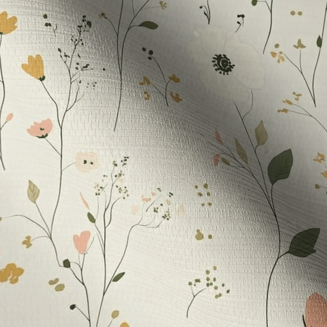 Whispering Meadows Faux Grasscloth Wallpaper
