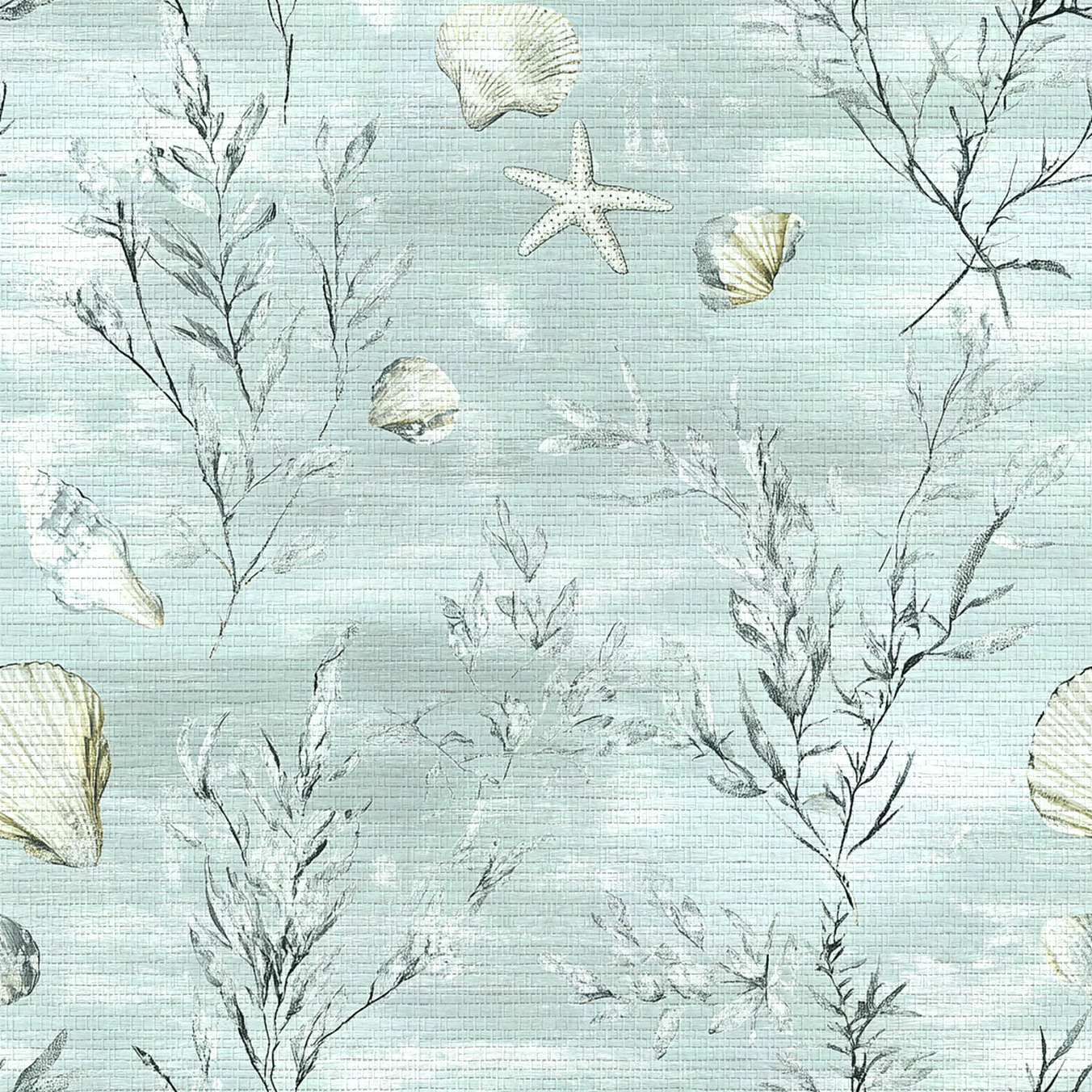 Whispers of Summer Faux Grasscloth Wallpaper