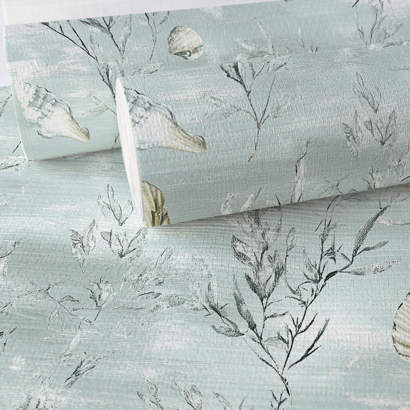 Whispers of Summer Faux Grasscloth Wallpaper