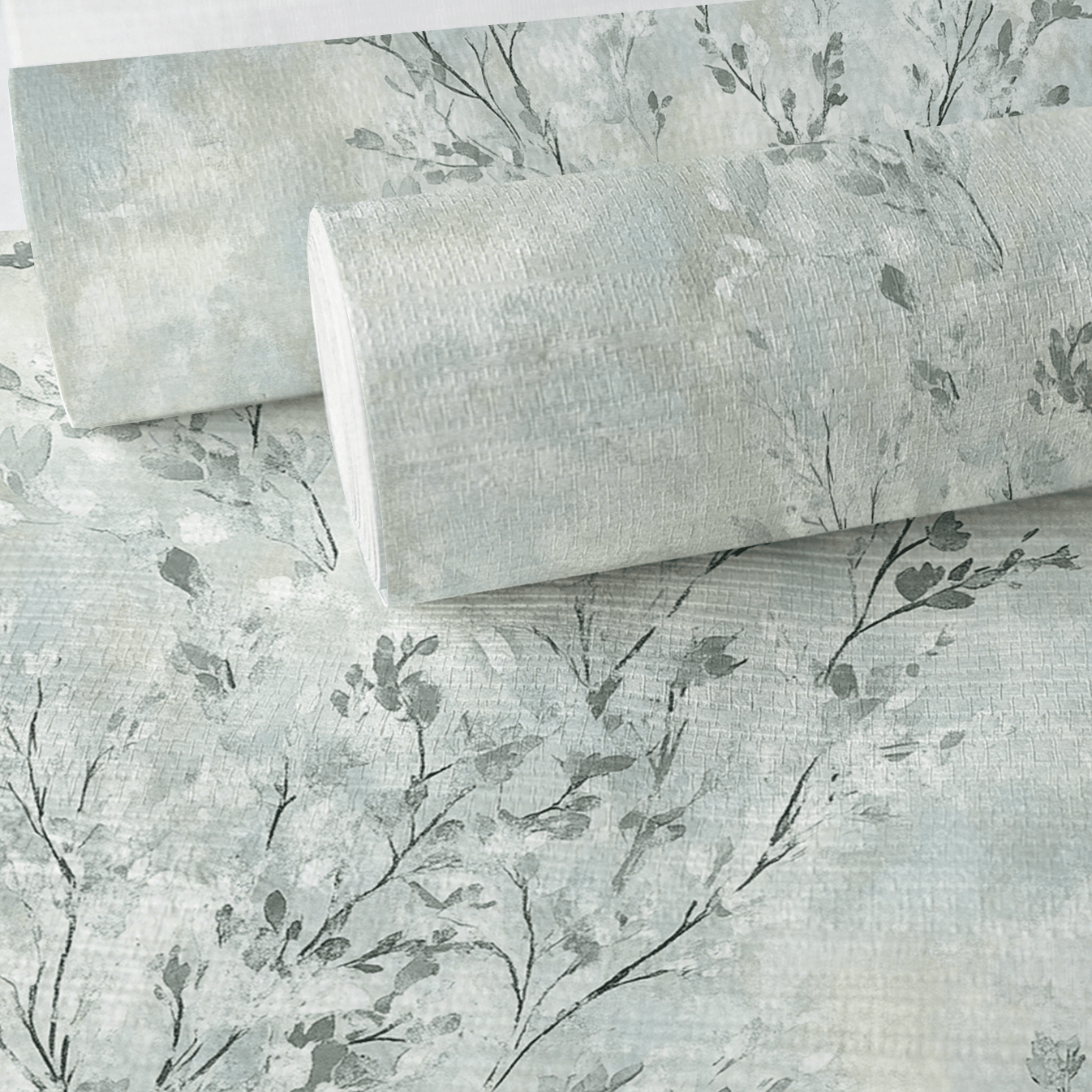 Whispers of Winter Faux Grasscloth Wallpaper - Lemon Park