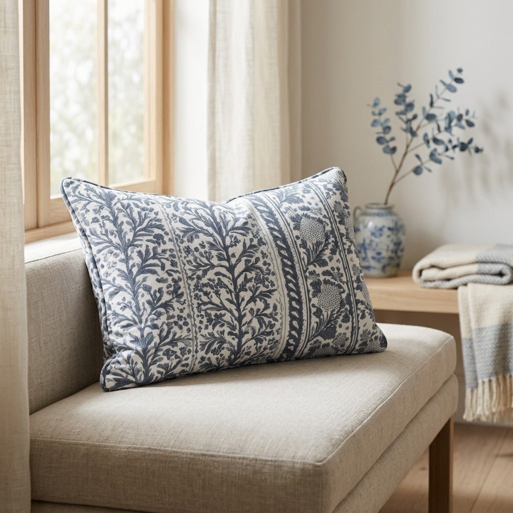 Whitby Bloom Throw Pillow - Lemon Park