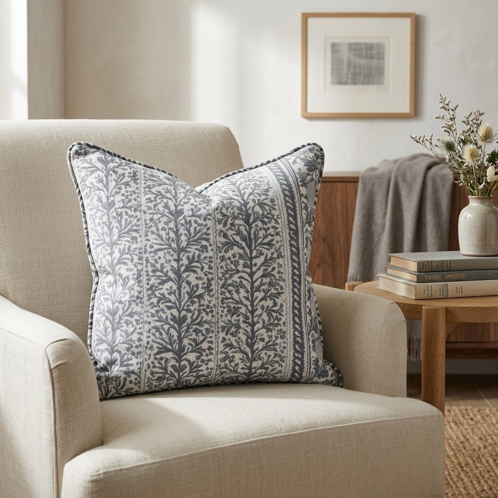 Whitby Bloom Throw Pillow - Lemon Park