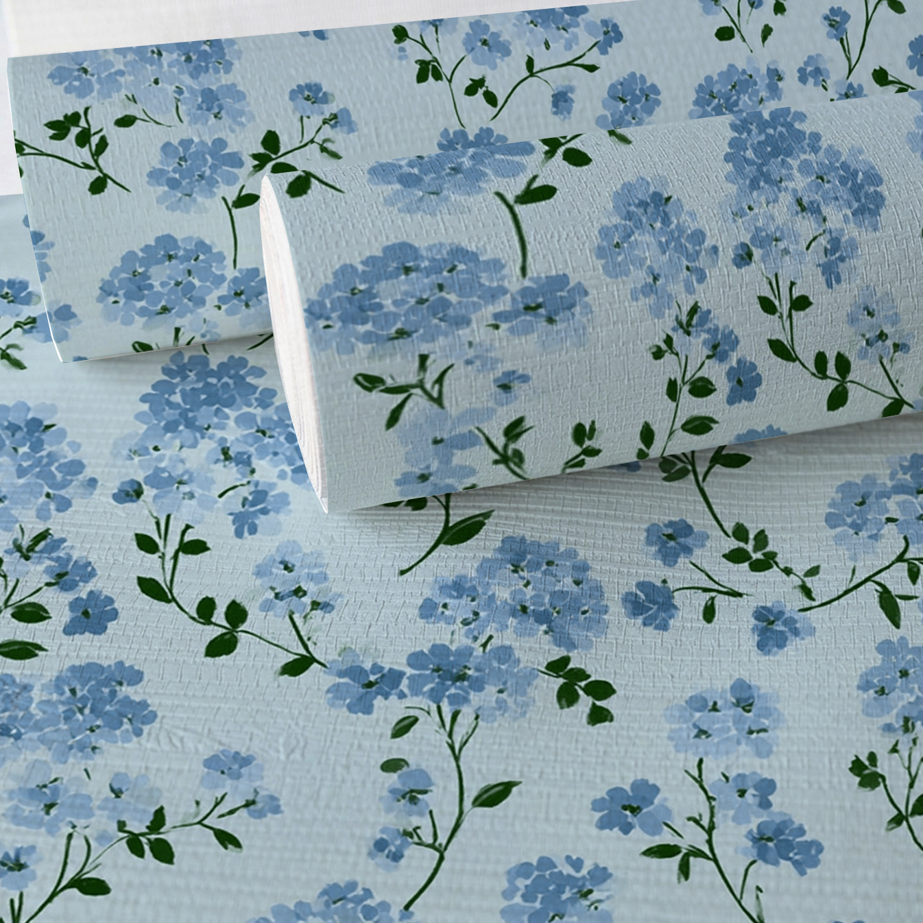 Wild Bloom Faux Grasscloth Wallpaper