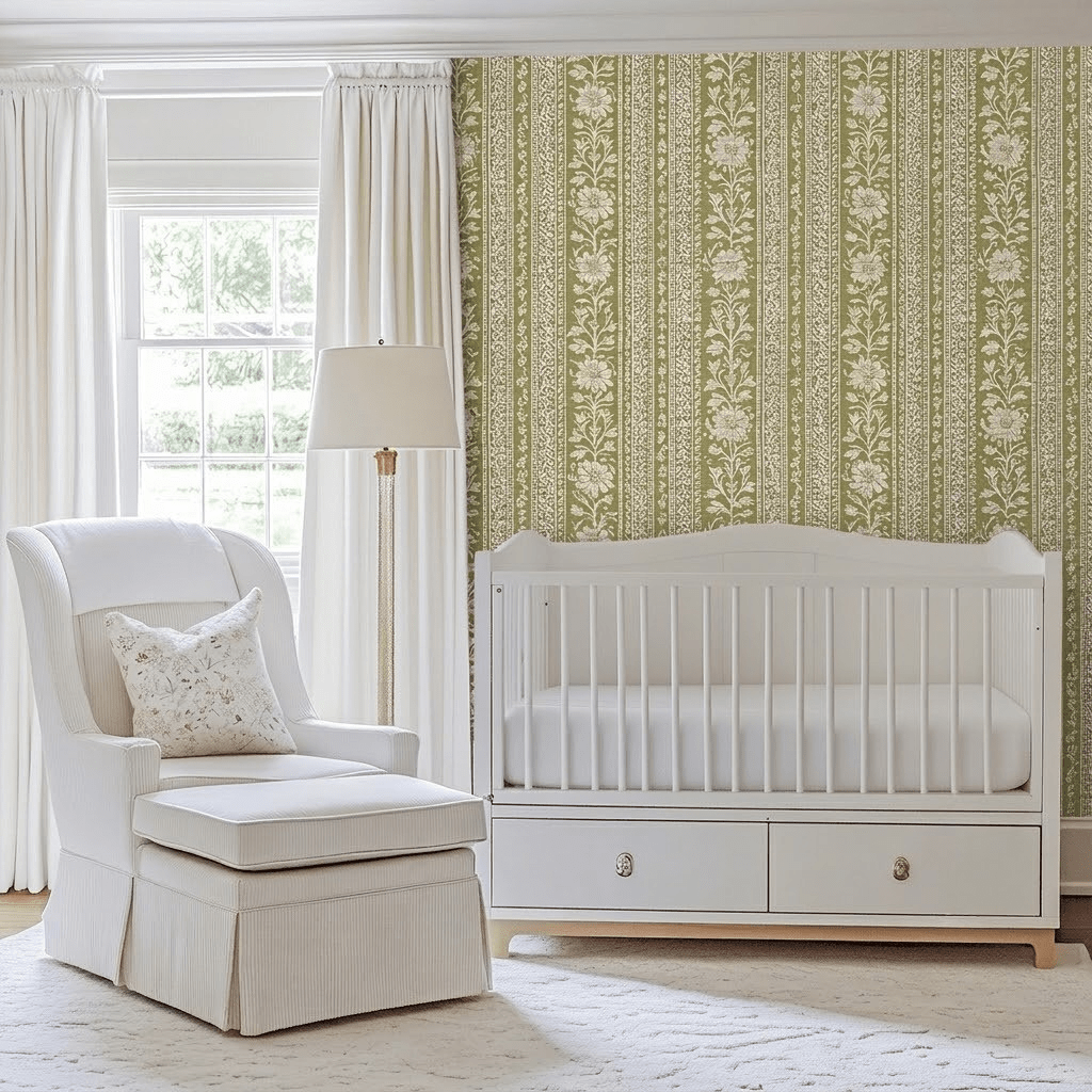 Wild Fern Faux Grasscloth Wallpaper - Lemon Park