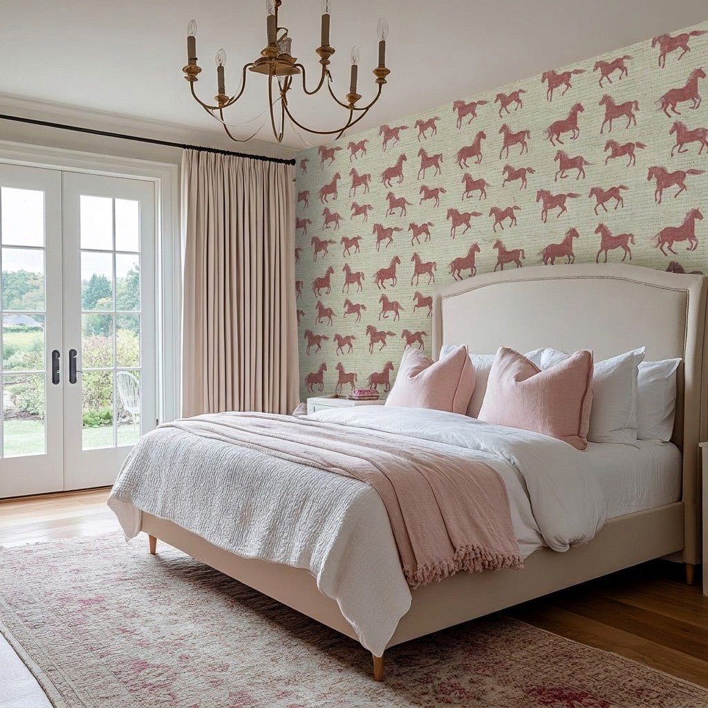 Wild & Free Faux Grasscloth Wallpaper - Lemon Park