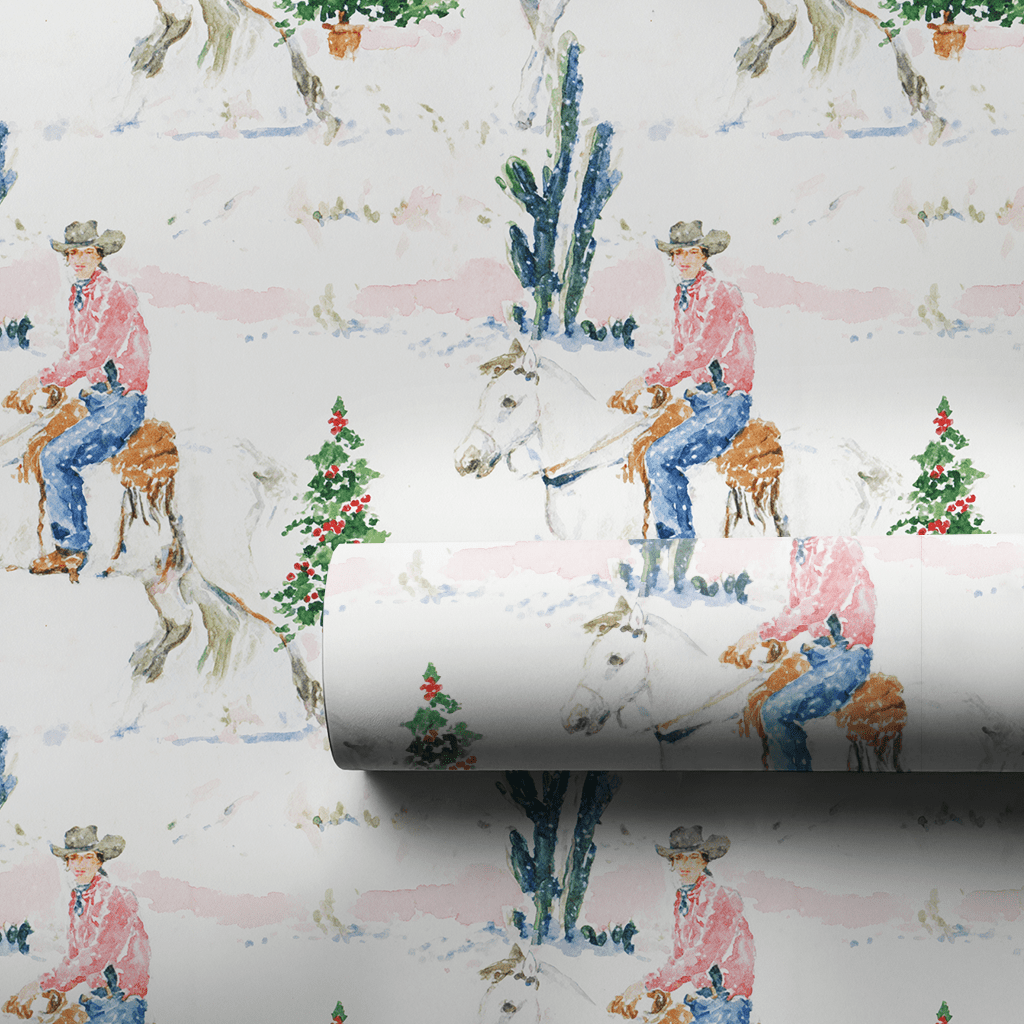 Wild Western Christmas - Wrapping Paper - Lemon Park