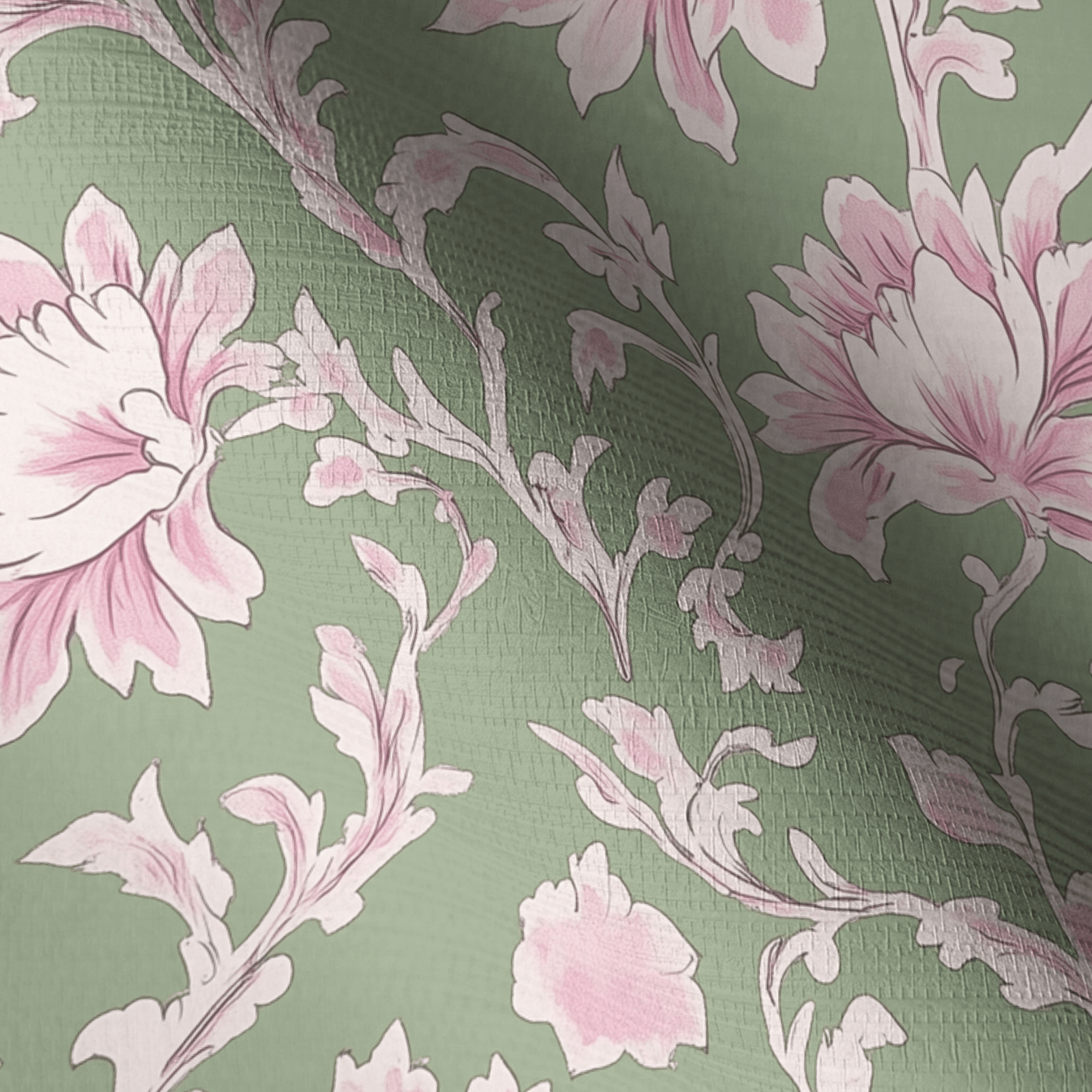 Wildflower Riddle Faux Grasscloth Wallpaper - Lemon Park