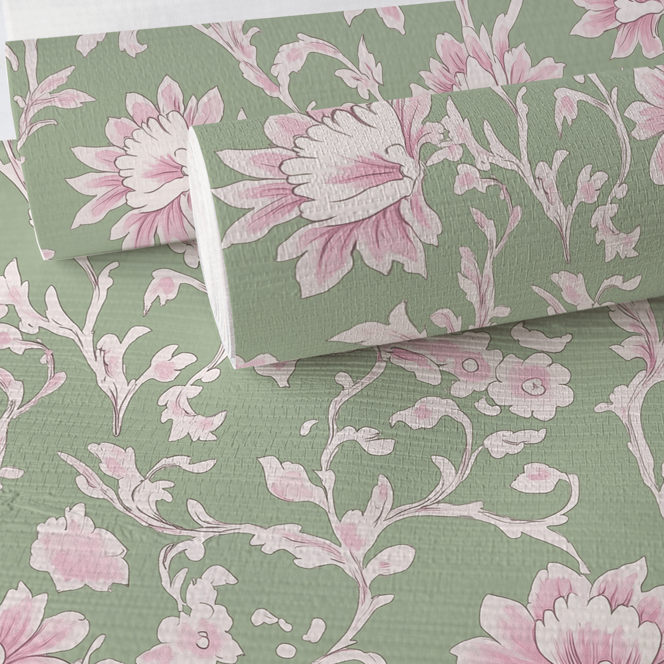 Wildflower Riddle Faux Grasscloth Wallpaper - Lemon Park