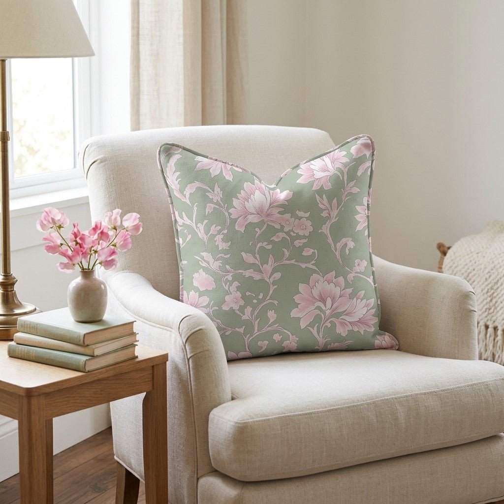 Wildflower Riddle Throw Pillow - Lemon Park
