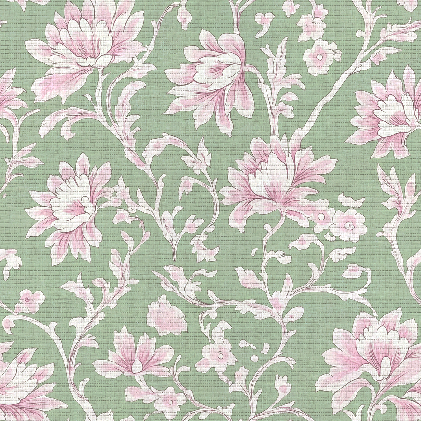 Wildflower Riddle Faux Grasscloth Wallpaper