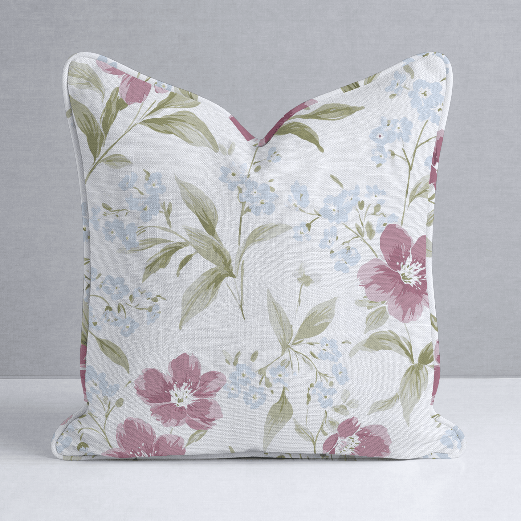 Wildflower Waltz Throw Pillow - Lemon Park